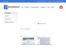 Tablet Screenshot of ezcontract.com